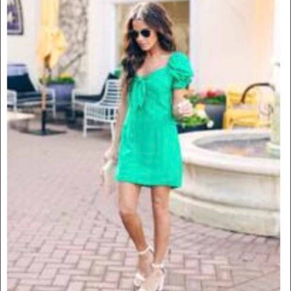 Green summer dress